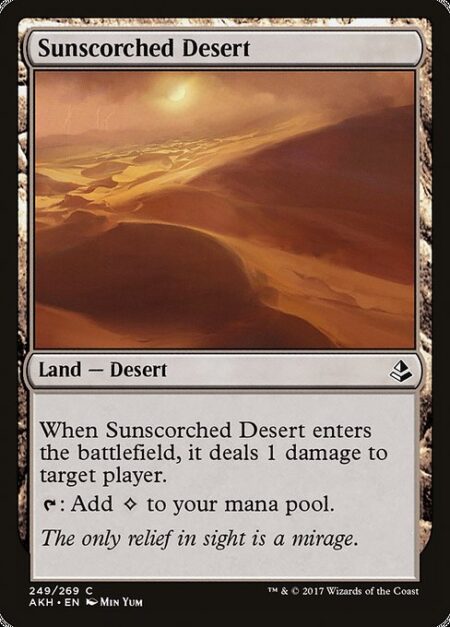 Sunscorched Desert - When Sunscorched Desert enters