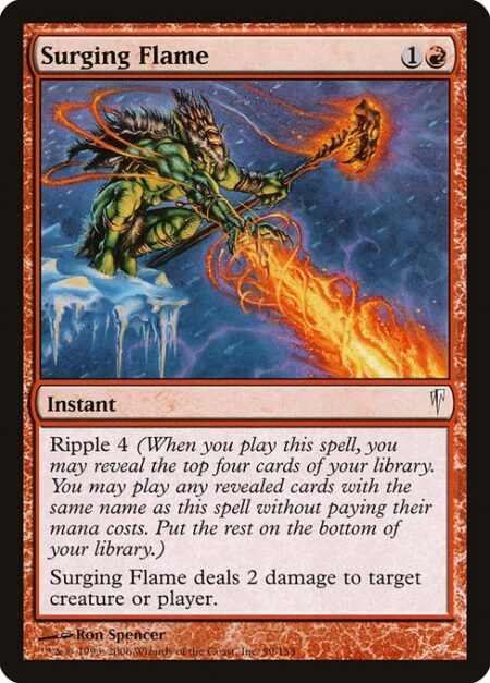 Surging Flame - Ripple 4 (When you cast this spell