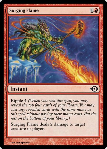 Surging Flame - Ripple 4 (When you cast this spell