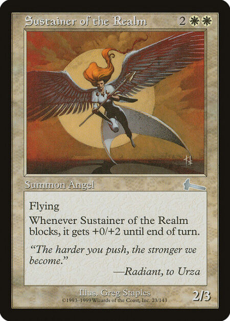 Sustainer of the Realm - Flying