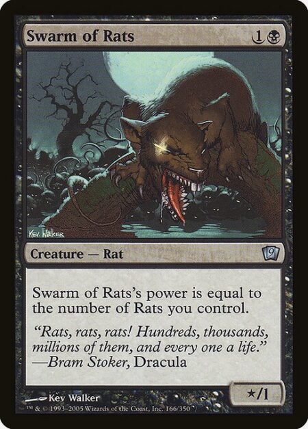 Swarm of Rats - Swarm of Rats's power is equal to the number of Rats you control.