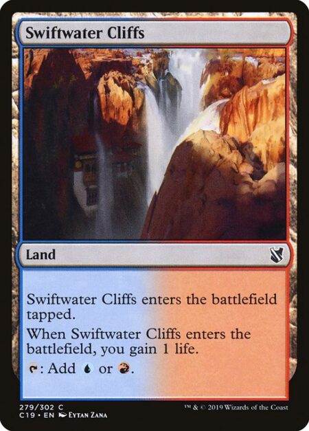 Swiftwater Cliffs - This land enters tapped.