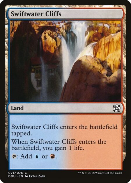 Swiftwater Cliffs - This land enters tapped.