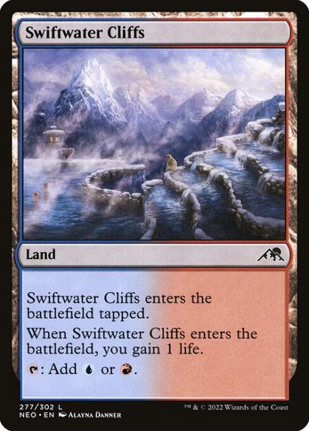 Swiftwater Cliffs - This land enters tapped.