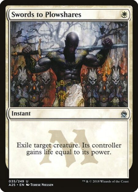 Swords to Plowshares - Exile target creature. Its controller gains life equal to its power.