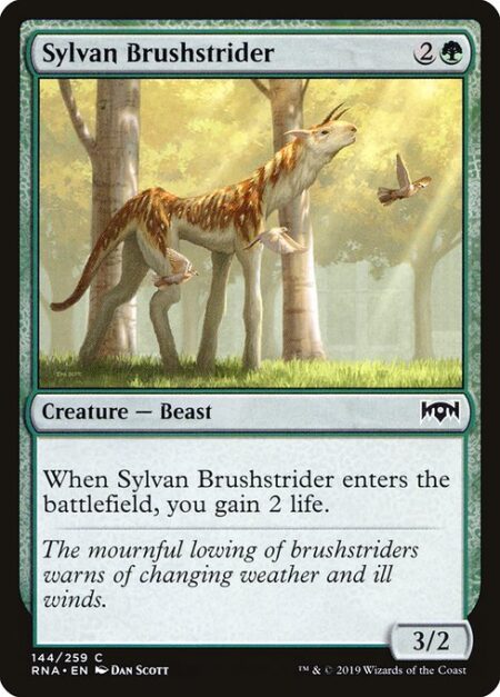 Sylvan Brushstrider - When Sylvan Brushstrider enters the battlefield