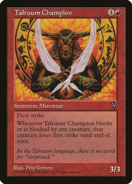 Talruum Champion - First strike