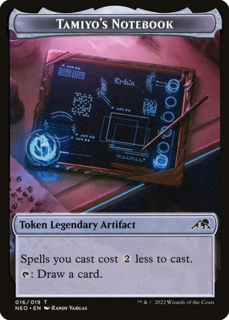 Tamiyo's Notebook - Spells you cast cost {2} less to cast.