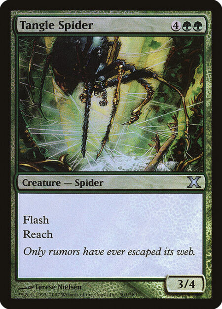 Tangle Spider - Flash (You may cast this spell any time you could cast an instant.)