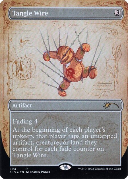 Tangle Wire - Fading 4 (This artifact enters with four fade counters on it. At the beginning of your upkeep