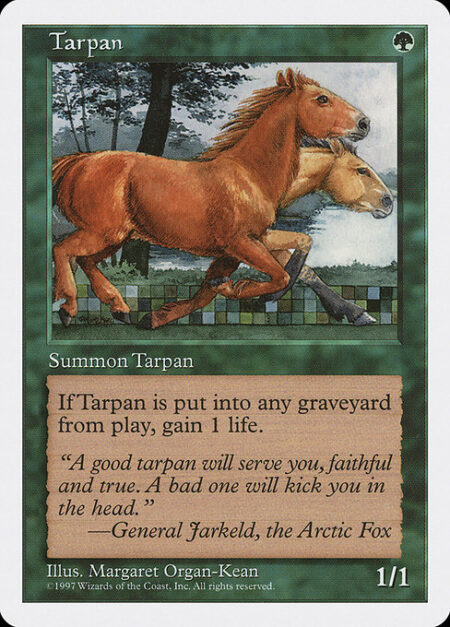 Tarpan - When Tarpan dies