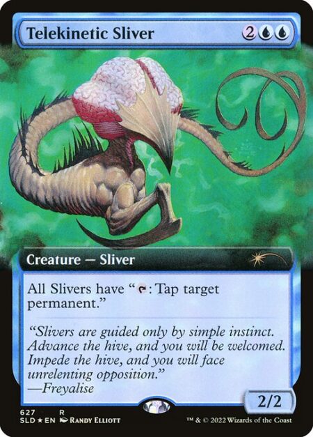 Telekinetic Sliver - All Slivers have "{T}: Tap target permanent."