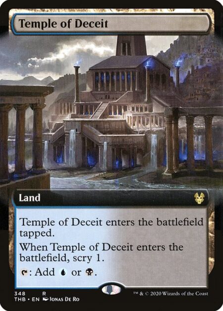 Temple of Deceit - This land enters tapped.