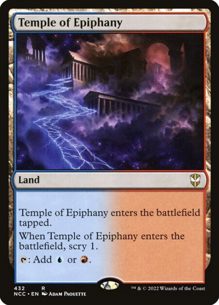 Temple of Epiphany - Temple of Epiphany enters the battlefield tapped.