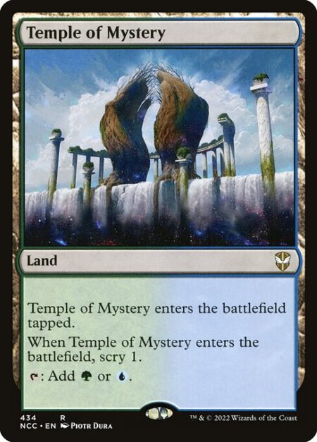 Temple of Mystery - This land enters tapped.