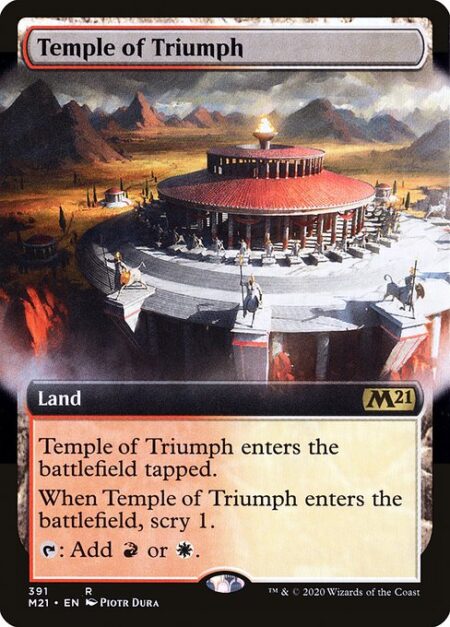 Temple of Triumph - This land enters tapped.