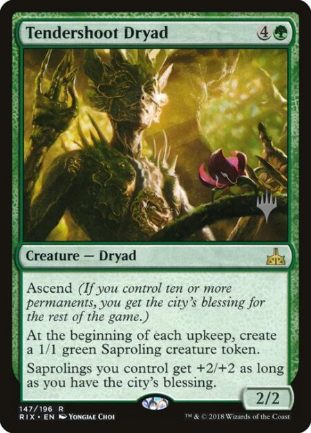 Tendershoot Dryad - Ascend (If you control ten or more permanents