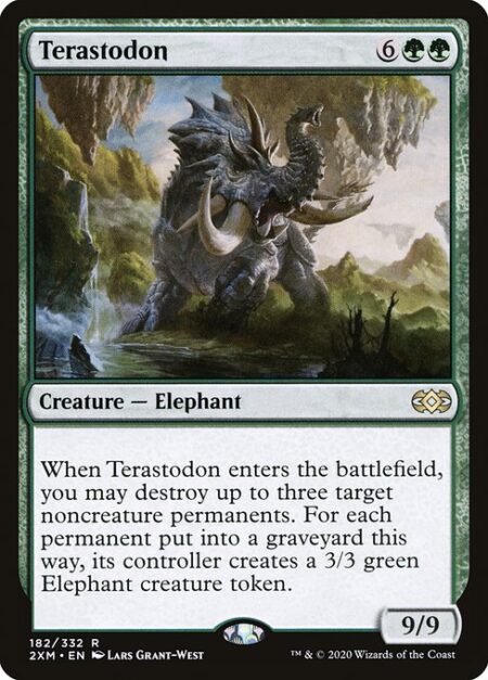 Terastodon - When Terastodon enters the battlefield