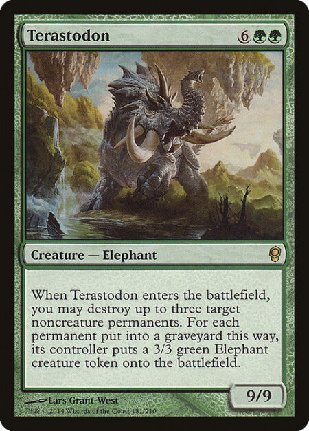 Terastodon - When Terastodon enters the battlefield