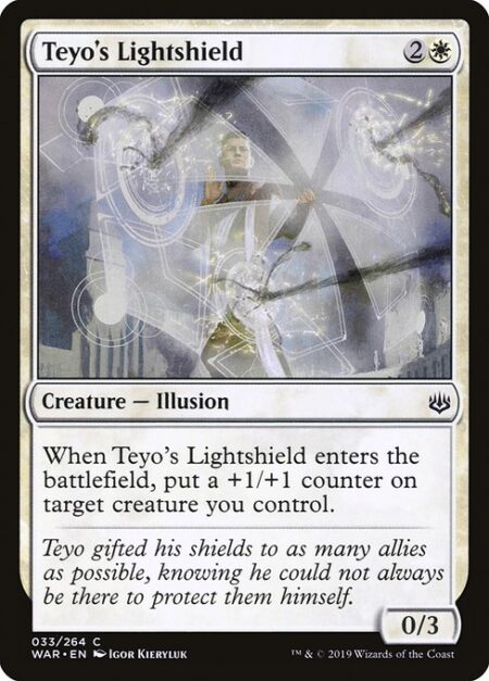 Teyo's Lightshield - When Teyo's Lightshield enters the battlefield