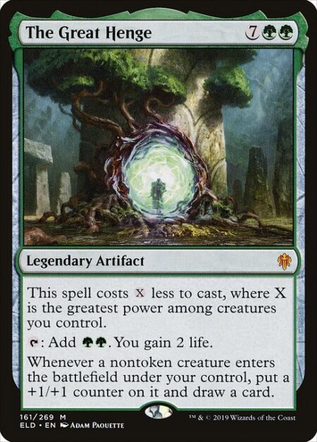 The Great Henge - This spell costs {X} less to cast