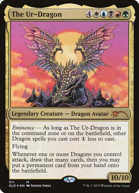 The Ur-Dragon - Eminence — As long as The Ur-Dragon is in the command zone or on the battlefield