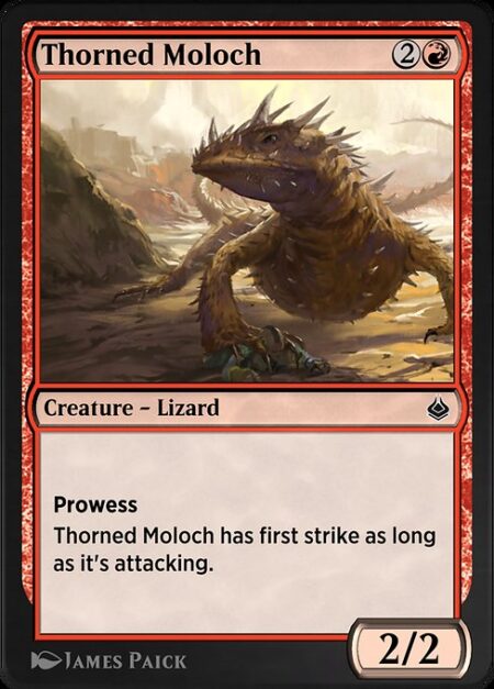 Thorned Moloch - Prowess (Whenever you cast a noncreature spell