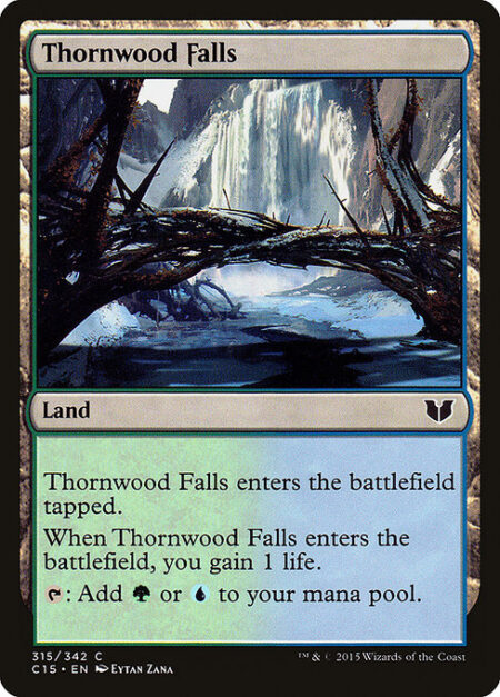 Thornwood Falls - This land enters tapped.