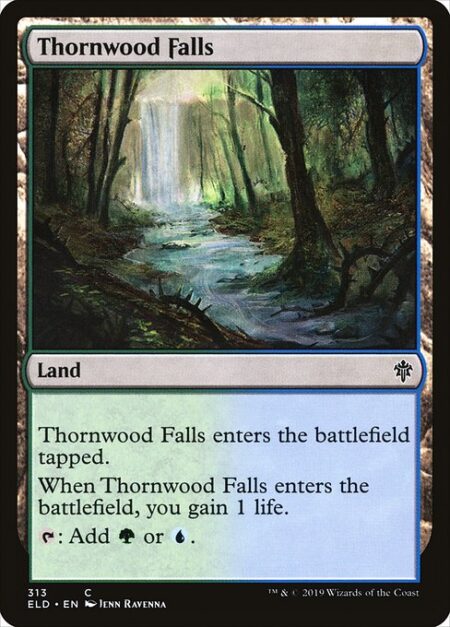 Thornwood Falls - This land enters tapped.