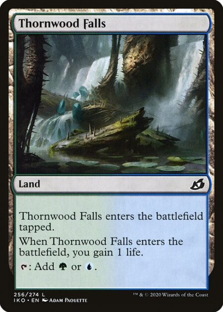 Thornwood Falls - This land enters tapped.