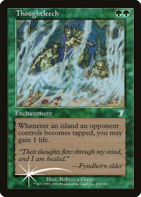 Thoughtleech - Whenever an Island an opponent controls becomes tapped