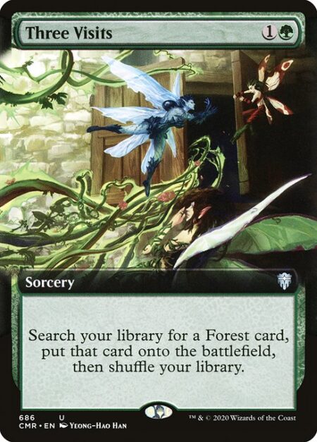 Three Visits - Search your library for a Forest card