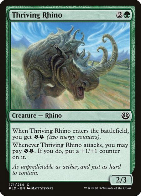 Thriving Rhino - When Thriving Rhino enters