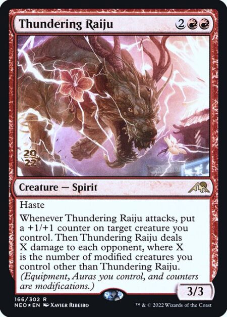 Thundering Raiju - Haste