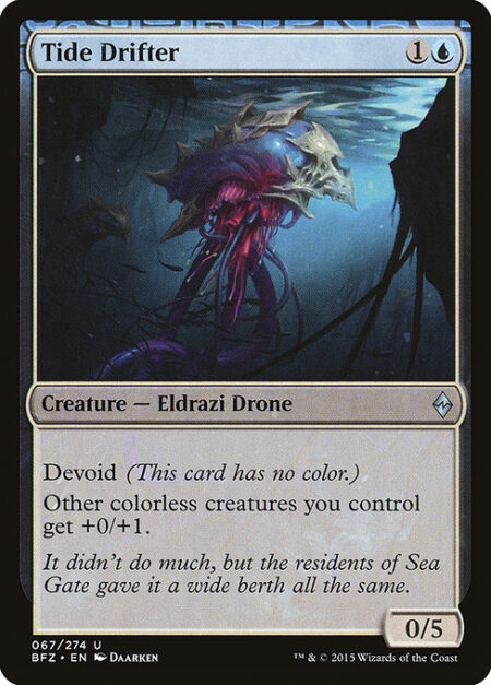 Tide Drifter - Devoid (This card has no color.)