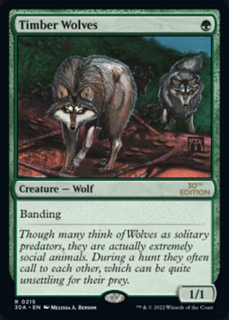 Timber Wolves - Banding (Any creatures with banding