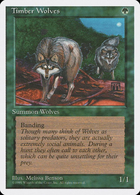 Timber Wolves - Banding (Any creatures with banding
