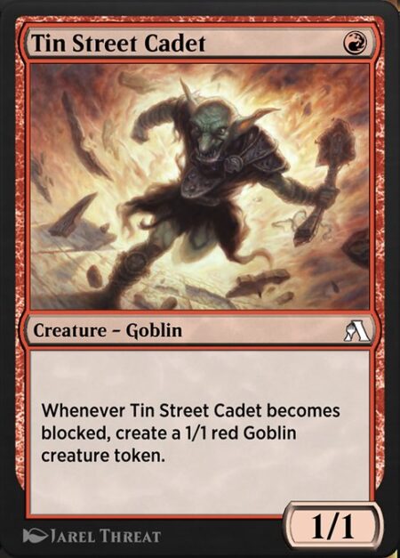 Tin Street Cadet - Whenever Tin Street Cadet becomes blocked