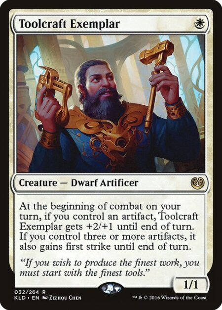 Toolcraft Exemplar - At the beginning of combat on your turn