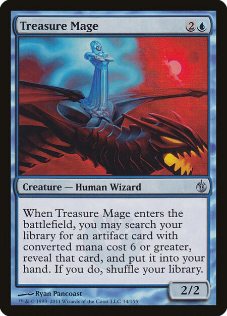 Treasure Mage - When Treasure Mage enters the battlefield