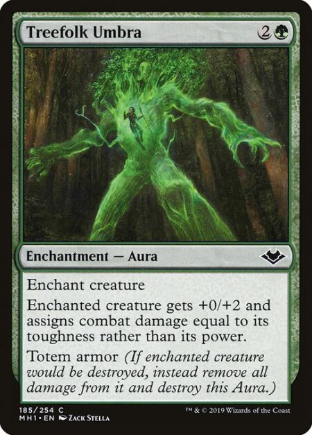 Treefolk Umbra - Enchant creature