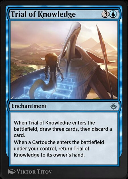 Trial of Knowledge - When Trial of Knowledge enters the battlefield