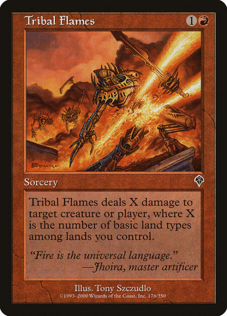 Tribal Flames - Domain — Tribal Flames deals X damage to any target