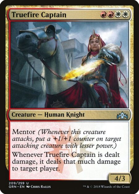 Truefire Captain - Mentor (Whenever this creature attacks