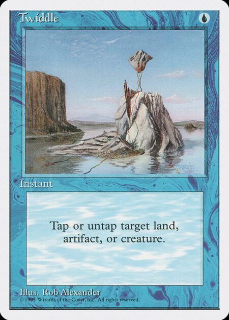 Twiddle - You may tap or untap target artifact