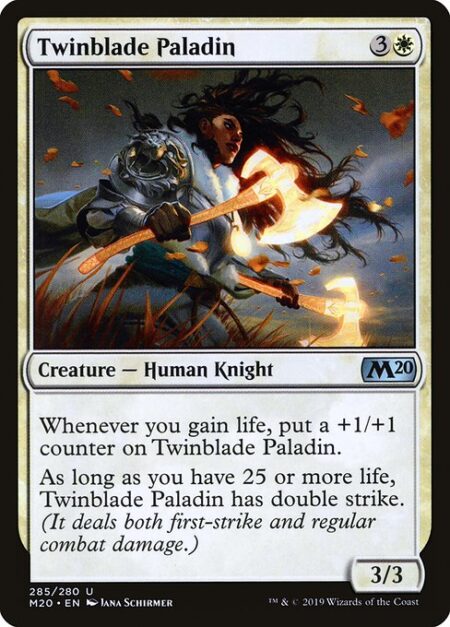 Twinblade Paladin - Whenever you gain life