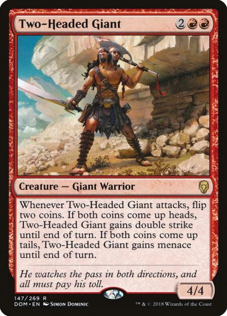 Two-Headed Giant - Whenever Two-Headed Giant attacks