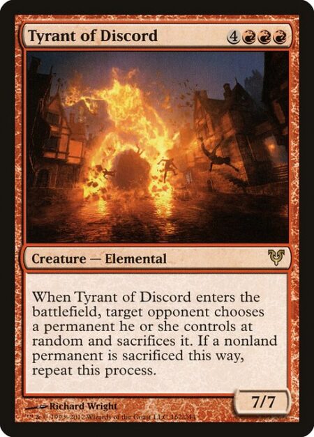 Tyrant of Discord - When Tyrant of Discord enters the battlefield
