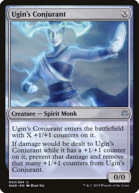 Ugin's Conjurant - Ugin's Conjurant enters the battlefield with X +1/+1 counters on it.