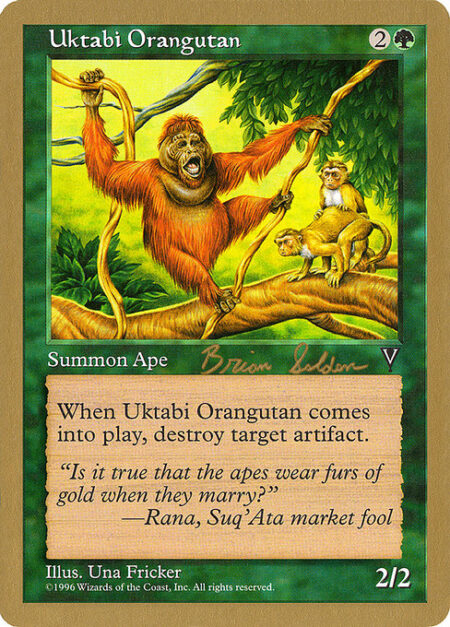 Uktabi Orangutan - When Uktabi Orangutan enters the battlefield